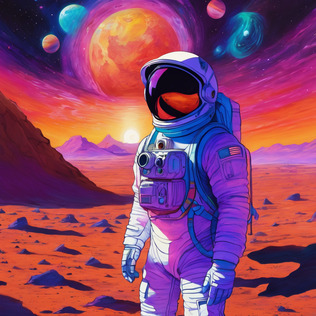 Astronaut on mars